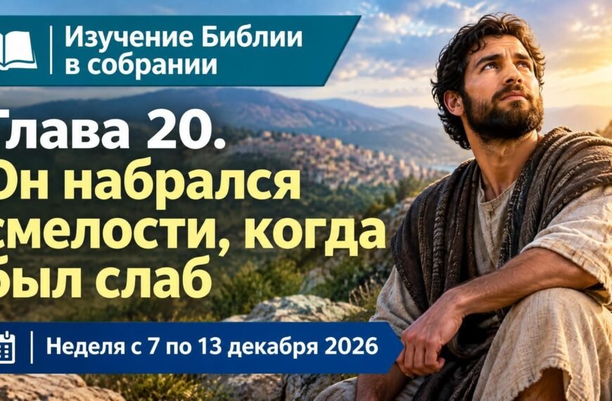 Изучение Библии в собрании на неделю с 7 по 13 декабря 2026 года