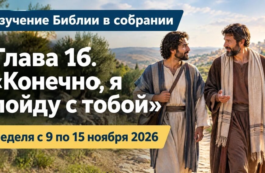 Изучение Библии в собрании на неделю с 9 по 15 ноября 2026 года