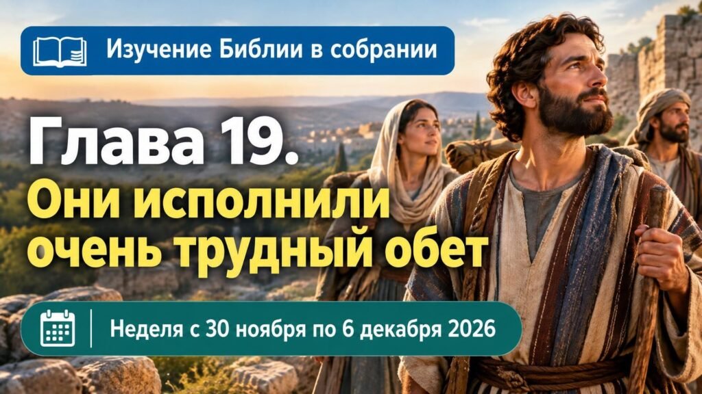 Изучение Библии в собрании на неделю с 30 ноября по 6 декабря 2026 года