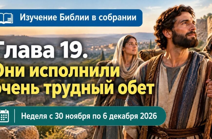 Изучение Библии в собрании на неделю с 30 ноября по 6 декабря 2026 года