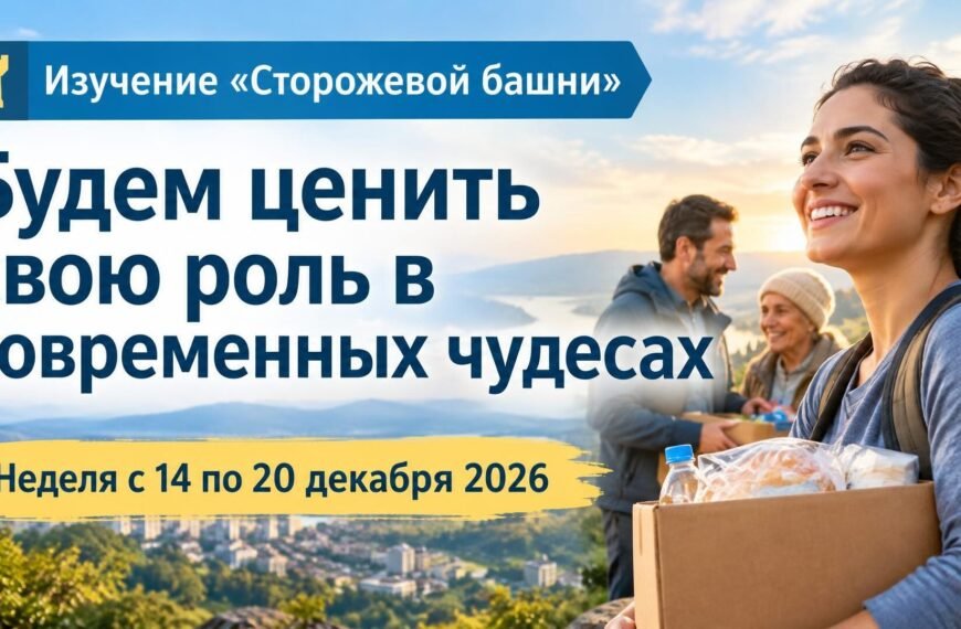 Изучение «Сторожевой башни» на неделю с 14 по 20 декабря 2026 года