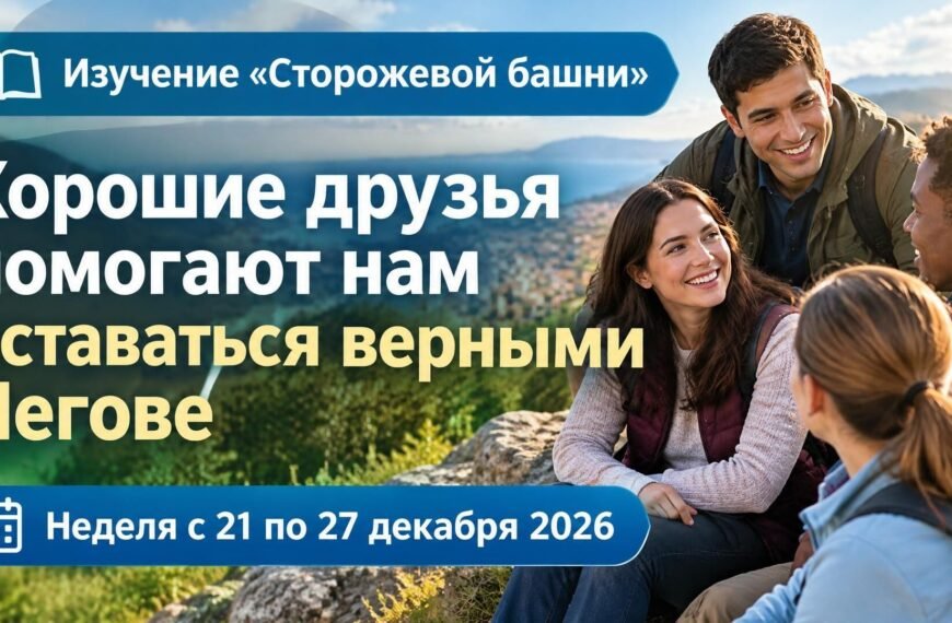 Изучение «Сторожевой башни» за неделю с 21 по 27 декабря 2026 года