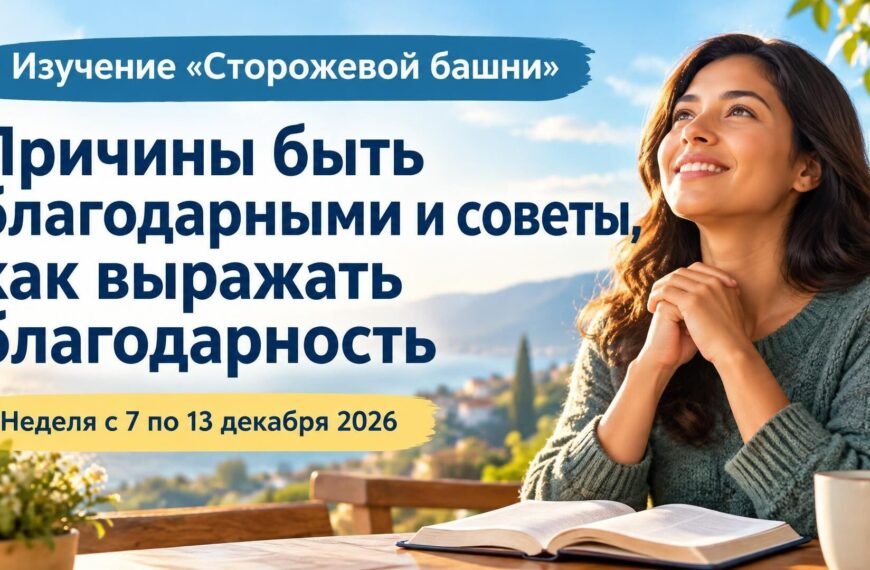 Изучение «Сторожевой башни» за неделю с 7 по 13 декабря 2026 года