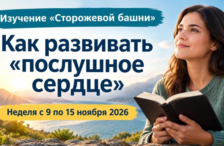 Изучение «Сторожевой башни» за неделю с 9 по 15 ноября 2026 года