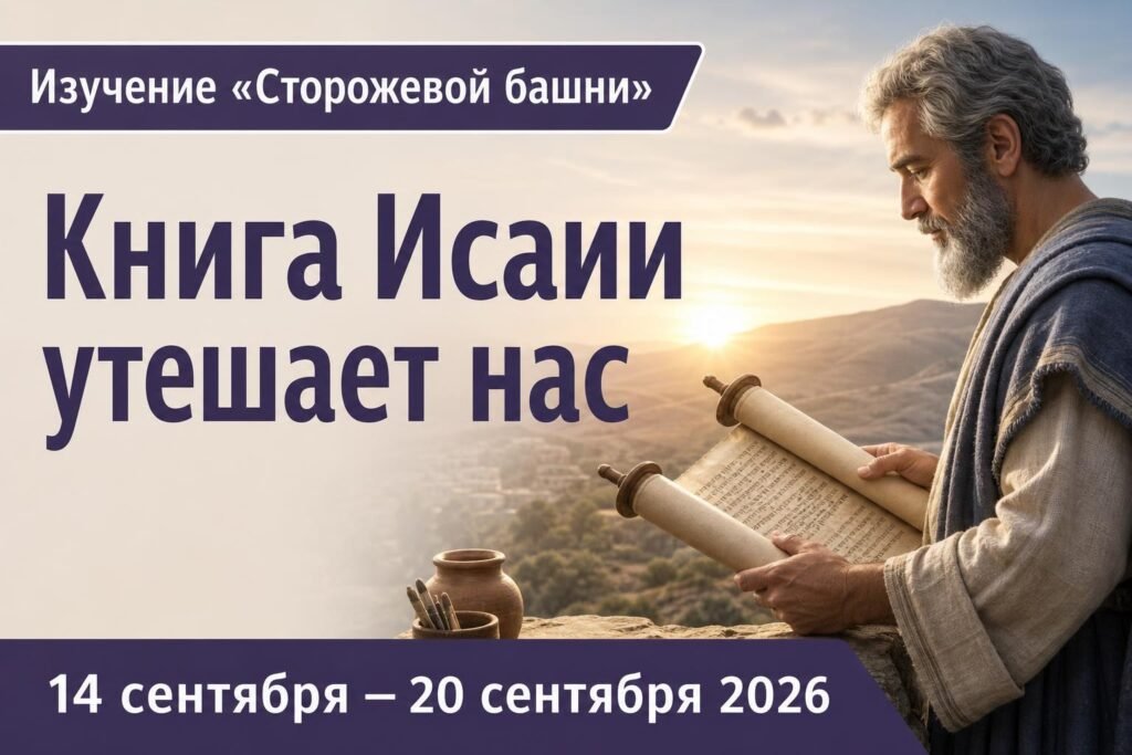 Изучение «Сторожевой башни» на неделю 14—20 сентября 2026 года