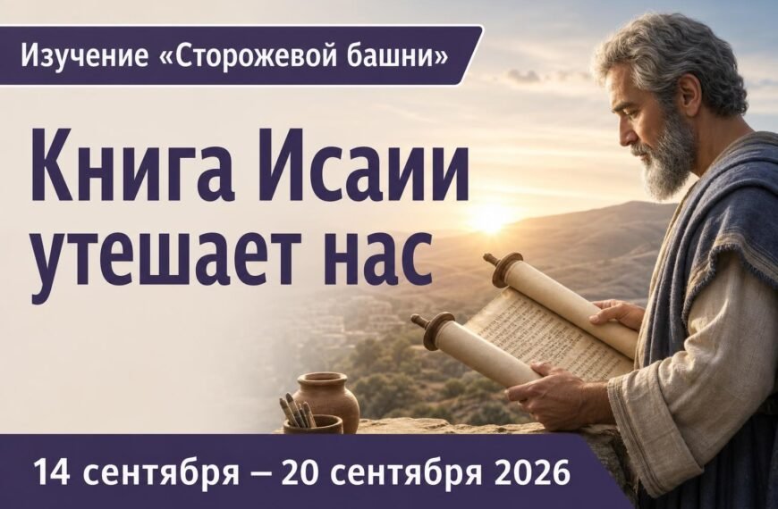 Комментарии к встрече Свидетелей Иеговы Изучение «Сторожевой башни» на неделю 14—20 сентября 2026 года