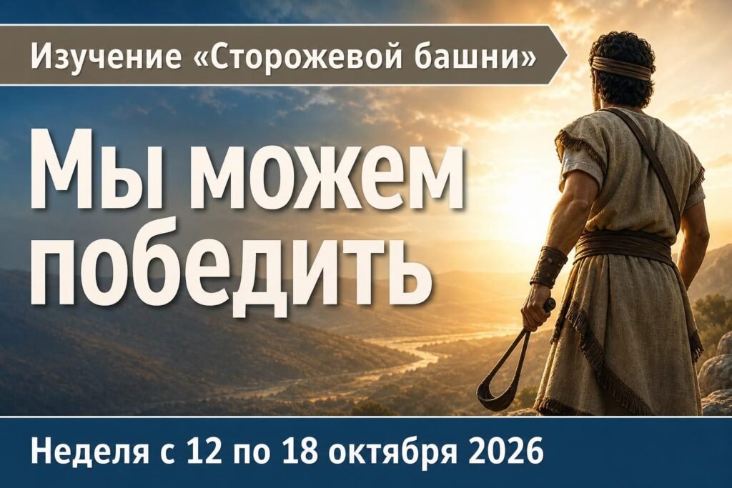 Изучение «Сторожевой башни» на неделю 12—18 октября 2026 года Изучение «Сторожевой башни» на неделю 12—18 октября 2026 года