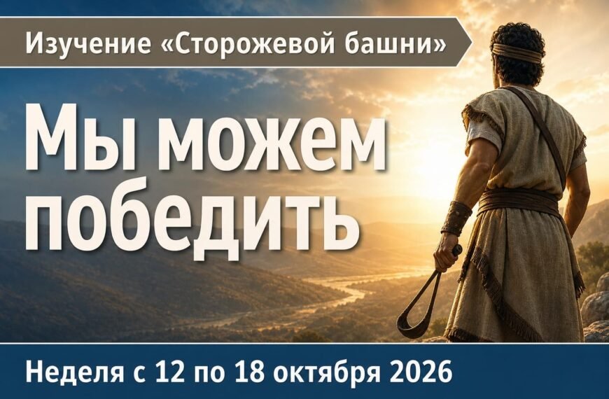 Комментарии к встрече Свидетелей Иеговы Изучение «Сторожевой башни» на неделю 12—18 октября 2026 года