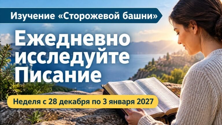 Изучение «Сторожевой башни» на неделю с 28 декабря 2026 года по 3 января 2027 года