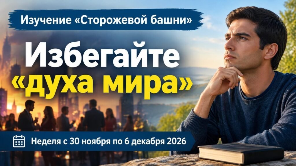 Изучение Сторожевой башни на неделю с 30 ноября по 6 декабря 2026 года