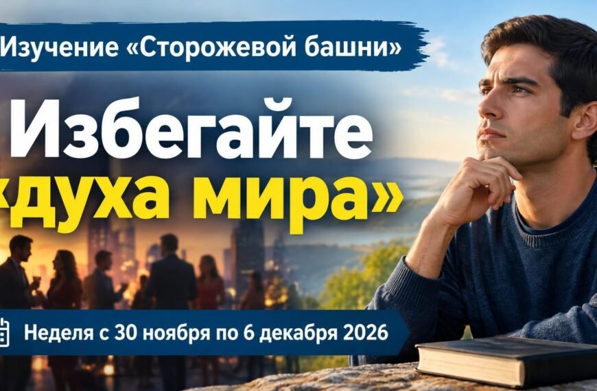 Изучение Сторожевой башни на неделю с 30 ноября по 6 декабря 2026 года
