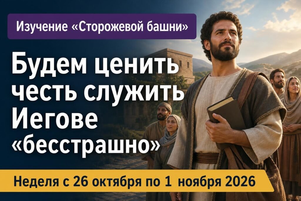 Изучение «Сторожевой башни» на неделю 26 октября — 1 ноября 2026 года