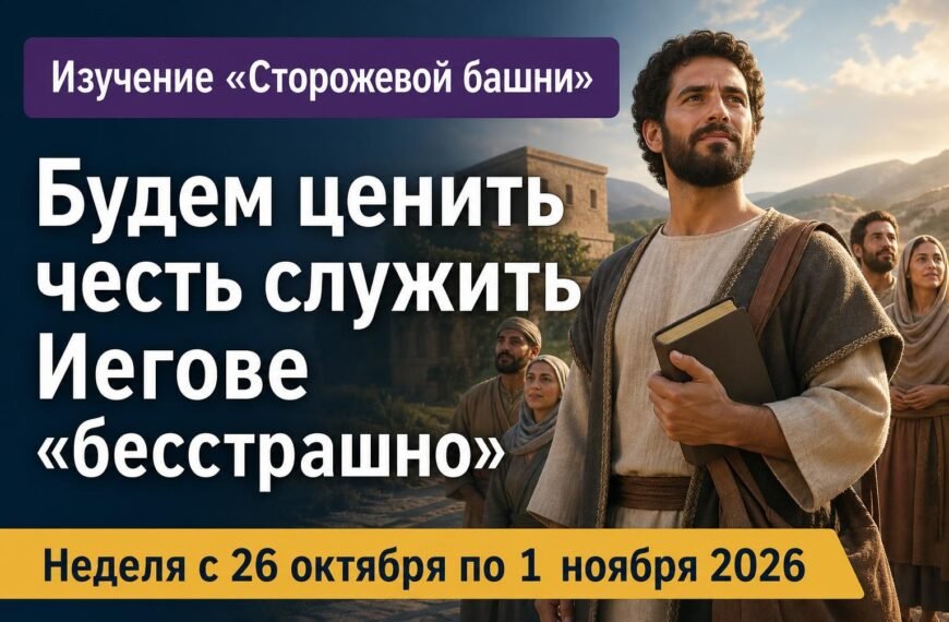 Изучение «Сторожевой башни» на неделю 26 октября — 1 ноября 2026 года