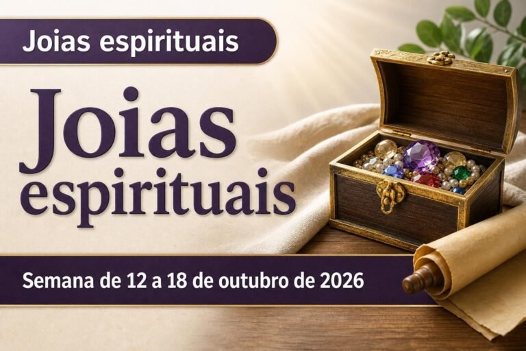 Joias espirituais para a semana de 12 a 18 de outubro de 2026