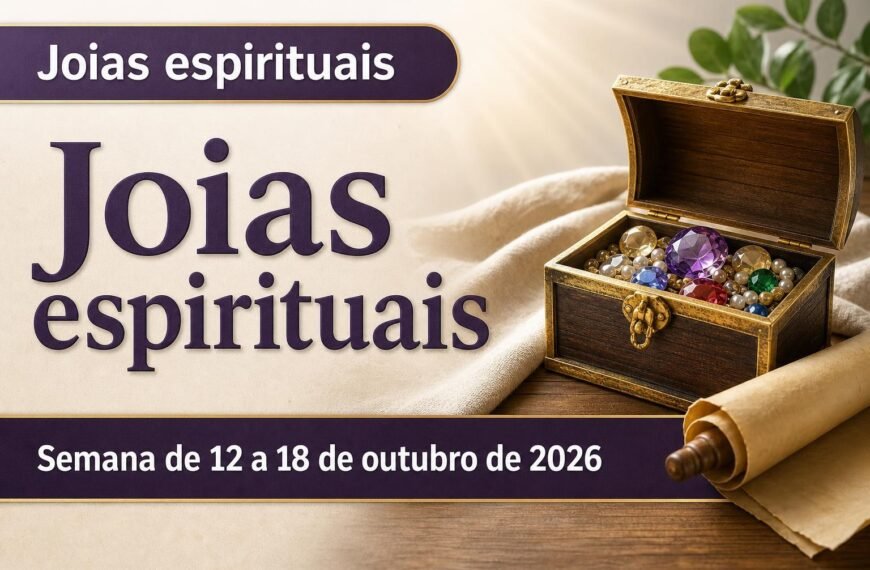 Joias espirituais para a semana de 12 a 18 de outubro de 2026
