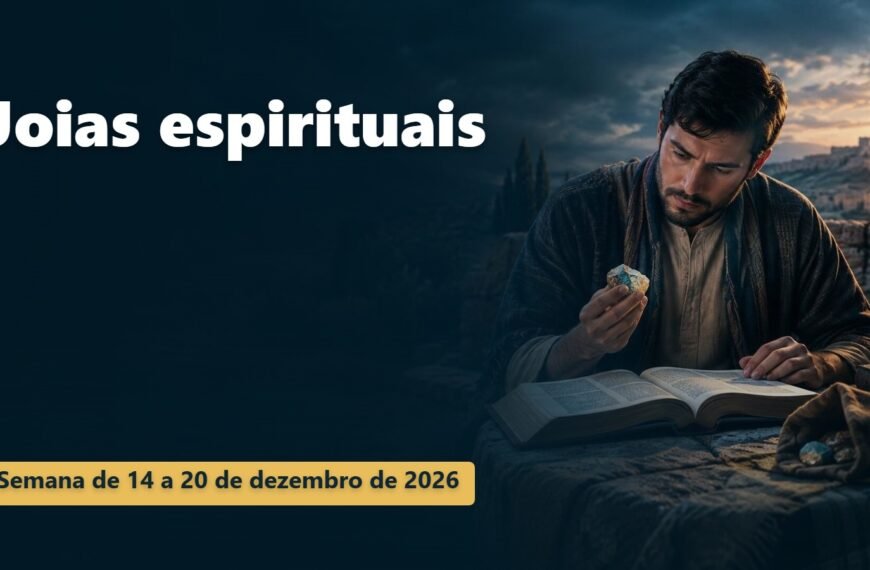 Joias espirituais Joias espirituais para a semana de 14 a 20 de dezembro de 2026