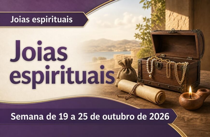 Joias espirituais para a semana de 19 a 25 de outubro de 2026
