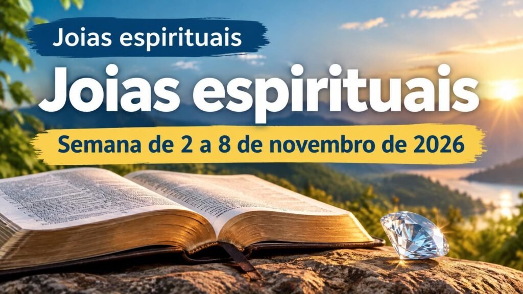 Joias espirituais para a semana de 2 a 8 de novembro de 2026