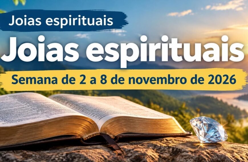 Joias espirituais Joias espirituais para a semana de 2 a 8 de novembro de 2026