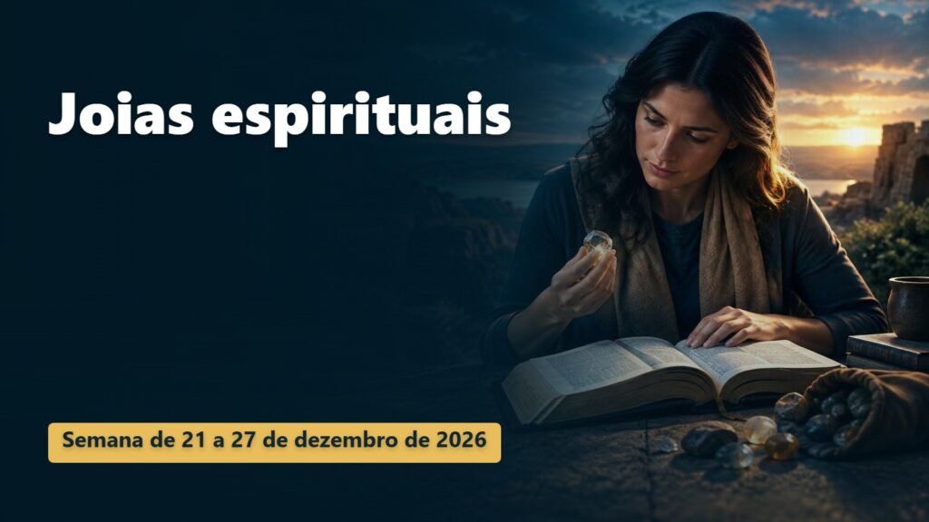 Joias espirituais para a semana de 21 a 27 de dezembro de 2026