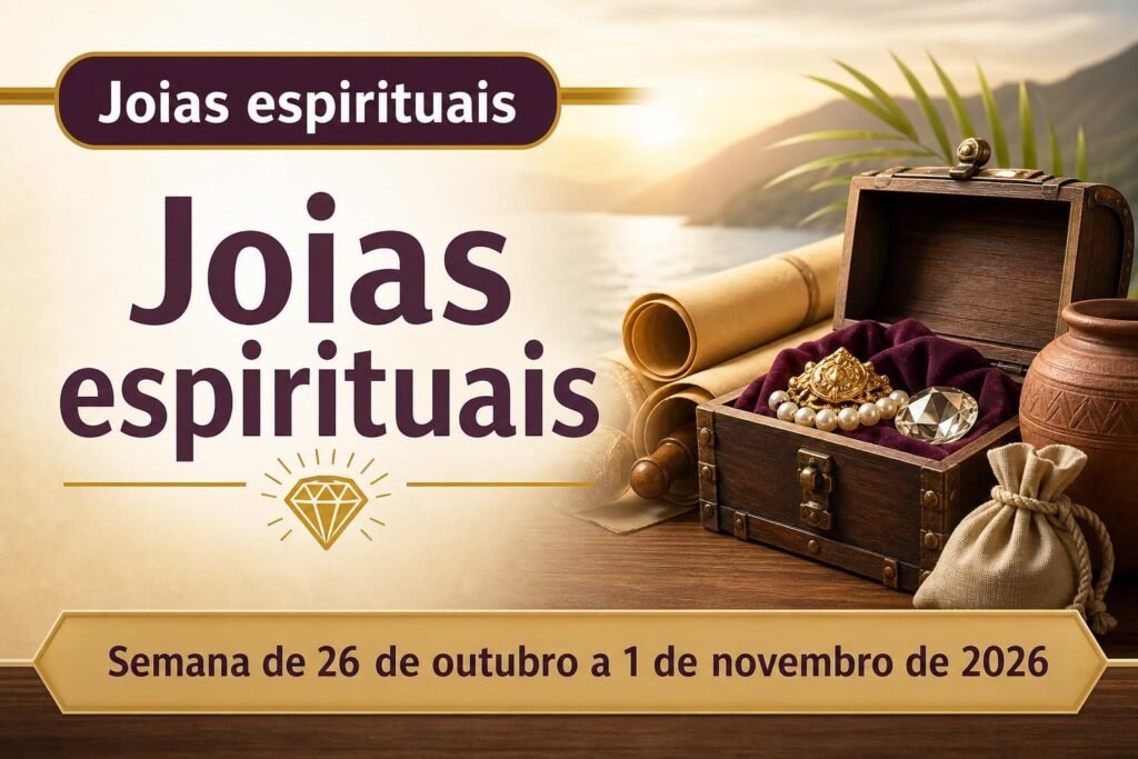 Joias espirituais para a semana de 26 de outubro a 1.º de novembro de 2026