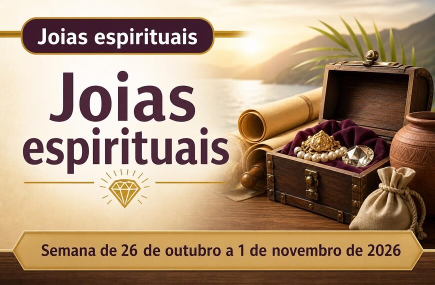 Joias espirituais para a semana de 26 de outubro a 1.º de novembro de 2026