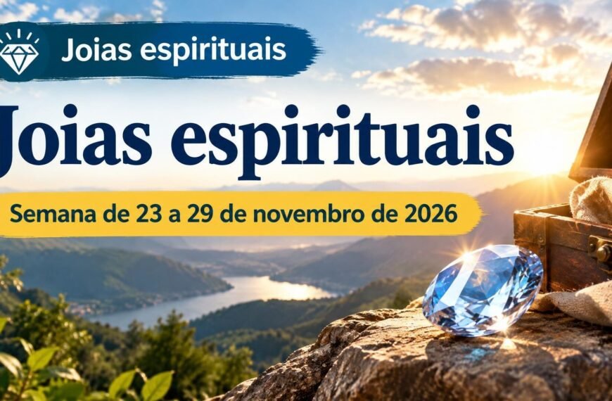 Joias espirituais Joias espirituais para a semana de 23 a 29 de novembro de 2026