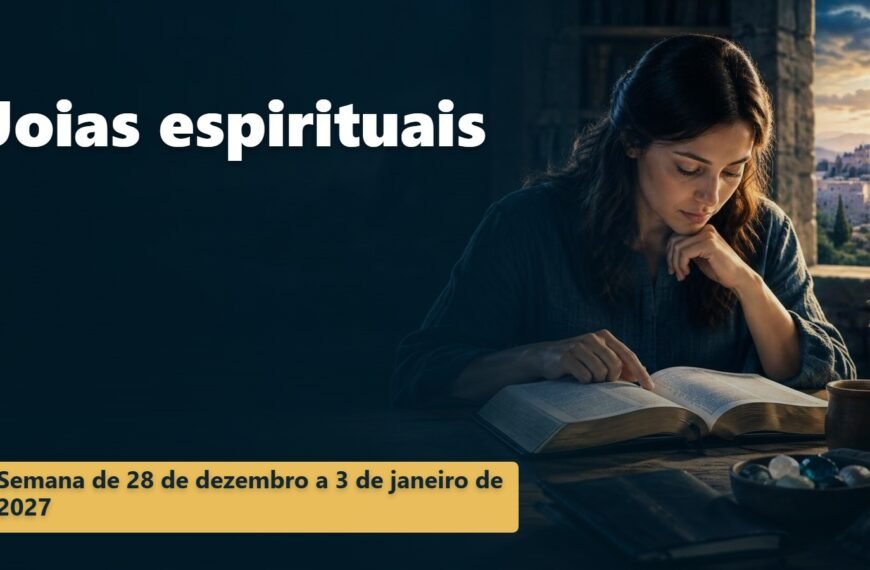 Joias espirituais para a semana de 28 de dezembro de 2026 a 3 de janeiro de 2027