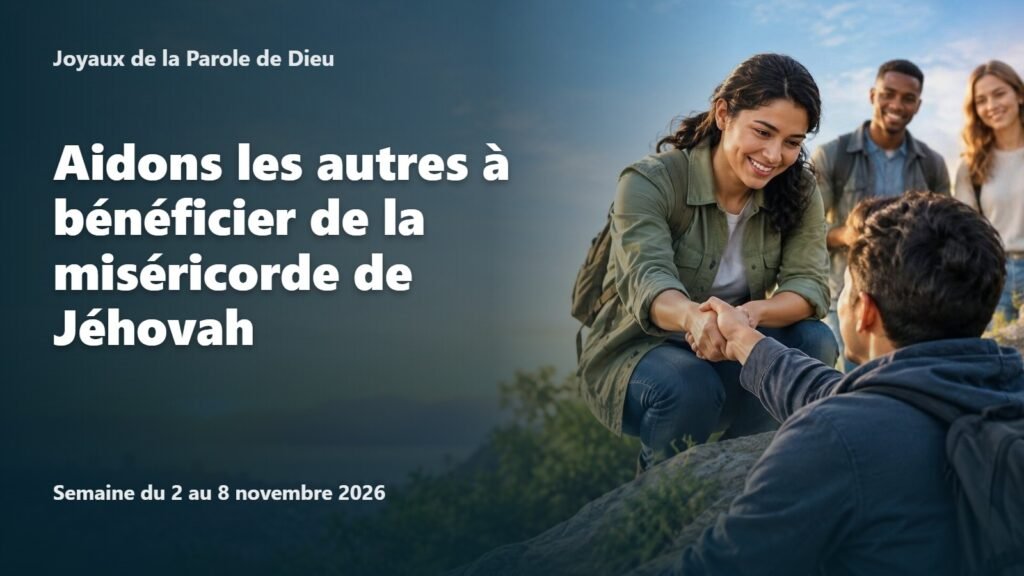 Joyaux de la Parole de Dieu pour la semaine du 2 au 8 novembre 2026 Joyaux de la Parole de Dieu pour la semaine du 2 au 8 novembre 2026