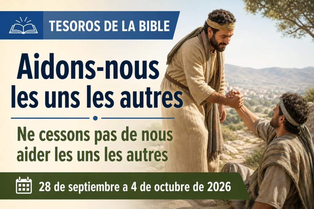 Joyaux de la Parole de Dieu pour la semaine du 28 septembre au 4 octobre 2026 Joyaux de la Parole de Dieu pour la semaine du 28 septembre au 4 octobre 2026