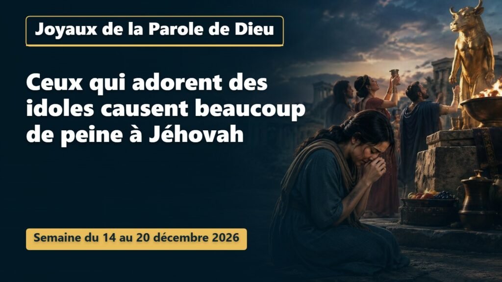 Joyaux de la Parole de Dieu pour la semaine du 14 au 20 décembre 2026