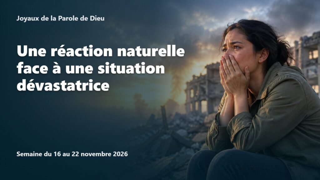 Joyaux de la Parole de Dieu pour la semaine du 16 au 22 novembre 2026 Joyaux de la Parole de Dieu pour la semaine du 16 au 22 novembre 2026