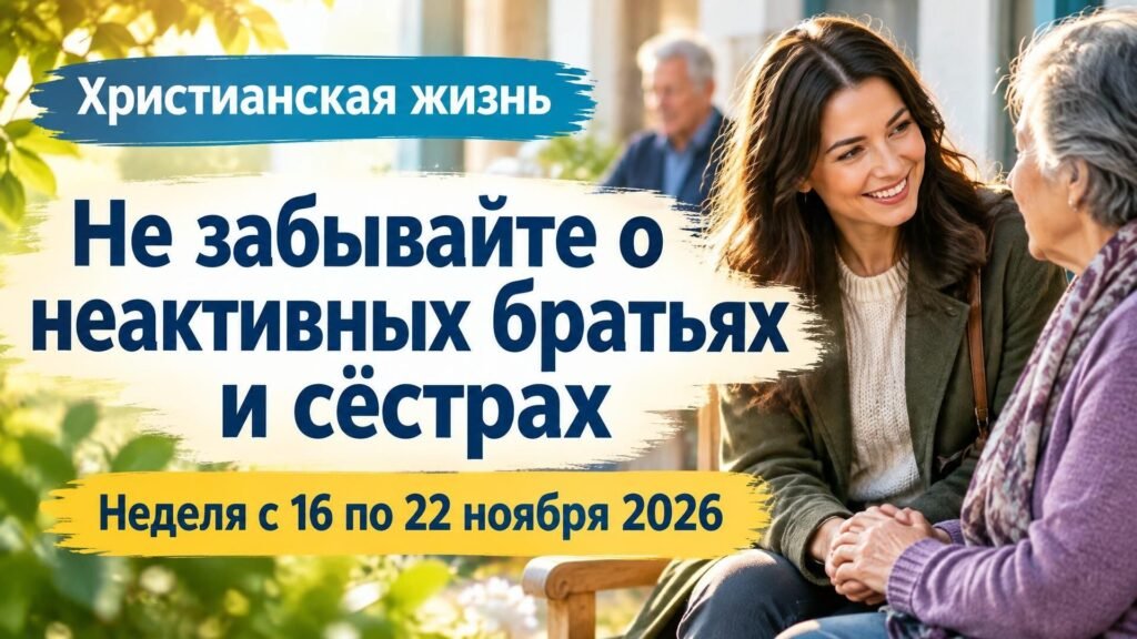 Христианская жизнь на неделю с 16 по 22 ноября 2026 года