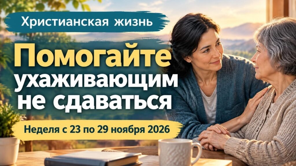 Христианская жизнь на неделю с 23 по 29 ноября 2026 года