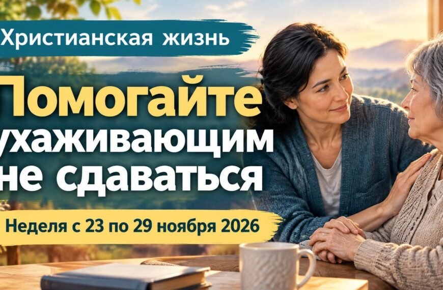 Христианская жизнь на неделю с 23 по 29 ноября 2026 года