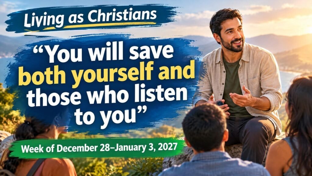 Living as Christians for the week of December 28, 2026–January 3, 2027 Living as Christians for the week of December 28, 2026–January 3, 2027