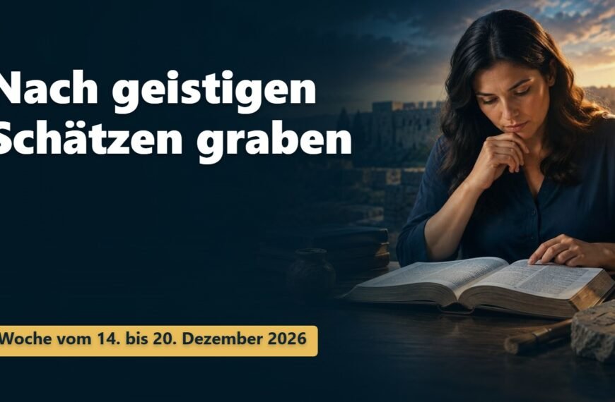 Nach geistigen Schätzen graben Nach geistigen Schätzen graben für die Woche vom 14. bis 20. Dezember 2026