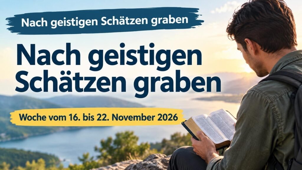 Nach geistigen Schätzen graben für die Woche vom 16. bis 22. November 2026 Nach geistigen Schätzen graben für die Woche vom 16. bis 22. November 2026