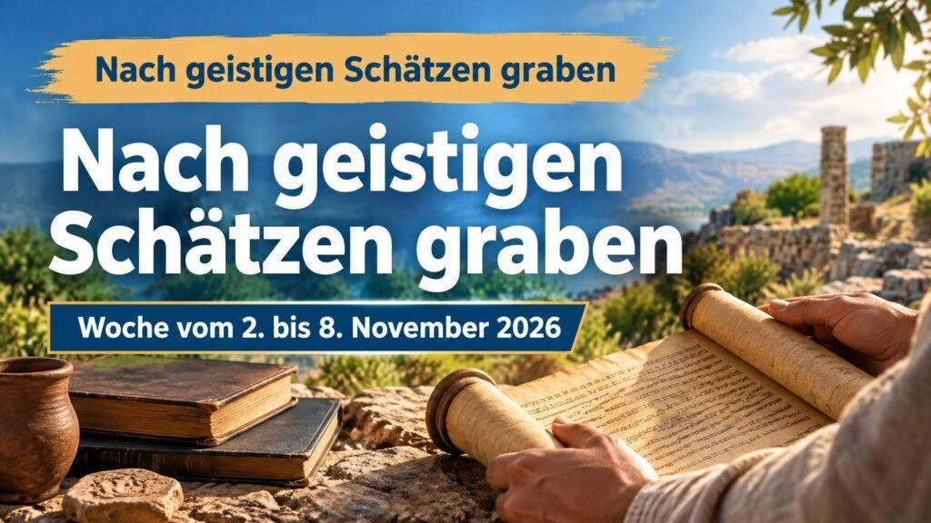 Nach geistigen Schätzen graben für die Woche vom 2. bis 8. November 2026 Nach geistigen Schätzen graben für die Woche vom 2. bis 8. November 2026
