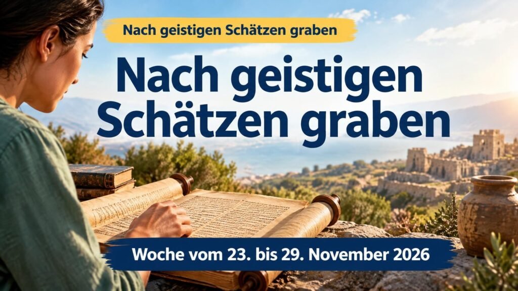 Nach geistigen Schätzen graben für die Woche vom 23. bis 29. November 2026 Nach geistigen Schätzen graben für die Woche vom 23. bis 29. November 2026
