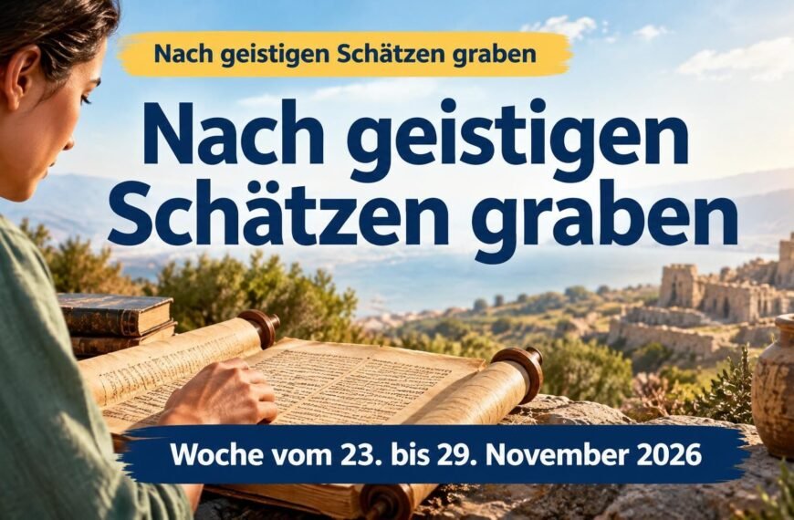 Nach geistigen Schätzen graben Nach geistigen Schätzen graben für die Woche vom 23. bis 29. November 2026