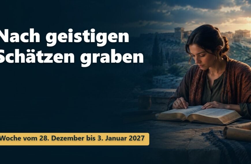 Nach geistigen Schätzen graben für die Woche vom 28. Dezember 2026 bis 3. Januar 2027