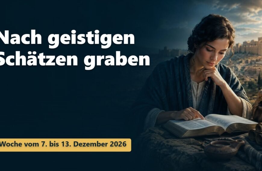 Nach geistigen Schätzen graben Nach geistigen Schätzen graben für die Woche vom 7. bis 13. Dezember 2026