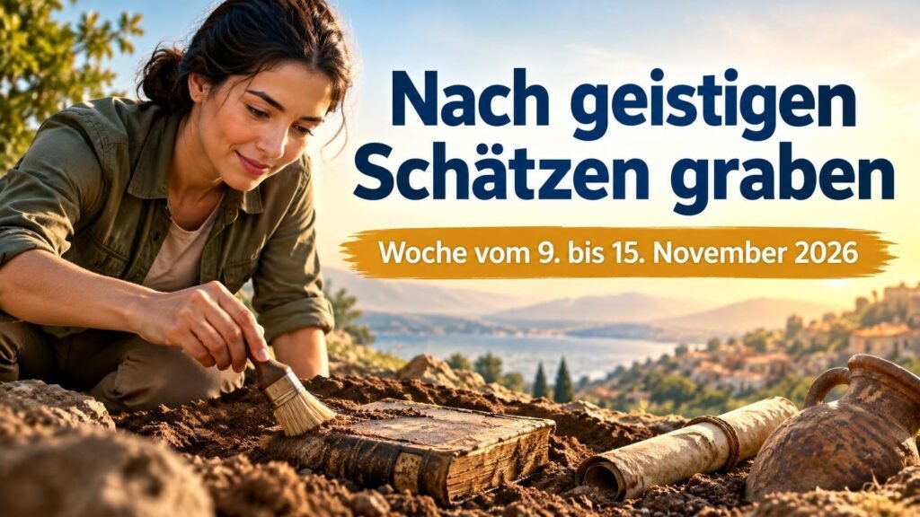 Nach geistigen Schätzen graben für die Woche vom 9. bis 15. November 2026 Nach geistigen Schätzen graben für die Woche vom 9. bis 15. November 2026