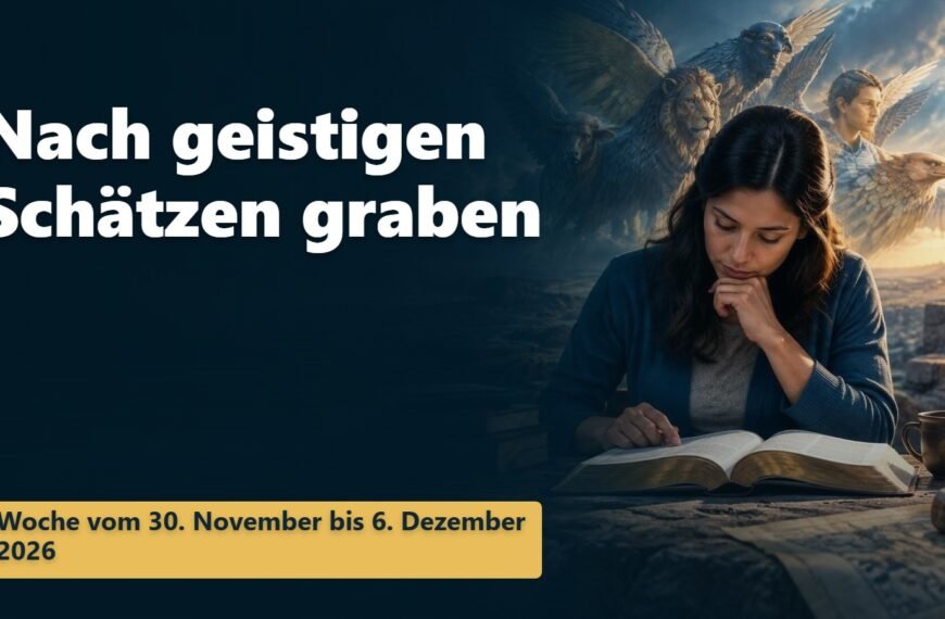 Nach geistigen Schätzen graben Nach geistigen Schätzen graben für die Woche vom 30. November bis 6. Dezember 2026