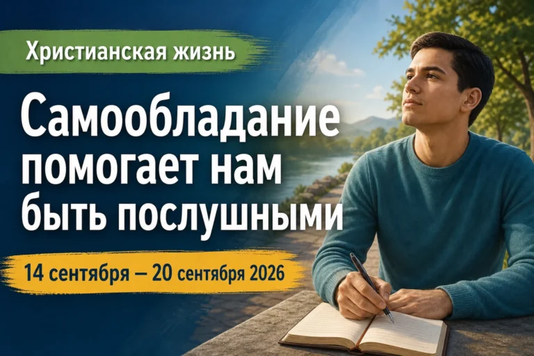 Наша христианская жизнь и служение на неделю с 14 по 20 сентября 2026 года