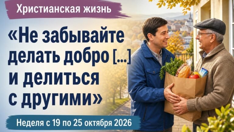 Наша христианская жизнь на неделю 19—25 октября 2026 года