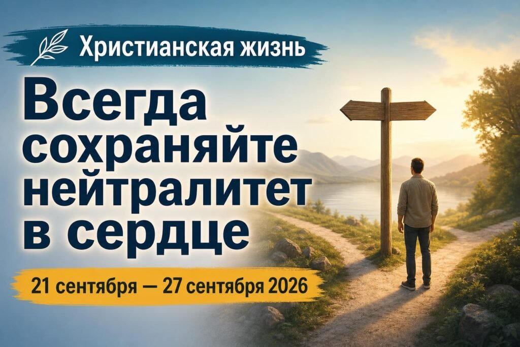 Наша христианская жизнь на неделю 21—27 сентября 2026 года