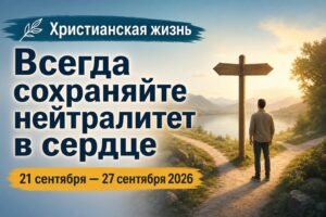 Наша христианская жизнь на неделю 21—27 сентября 2026 года