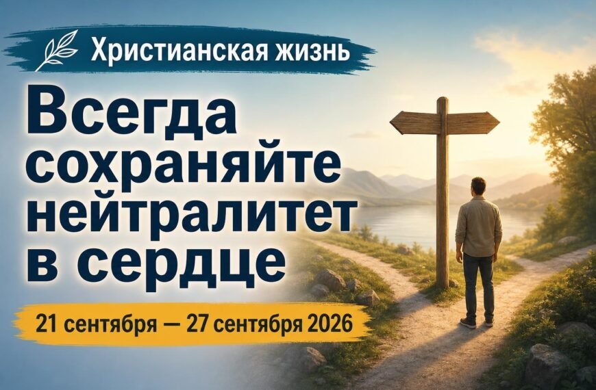 Комментарии к встрече Свидетелей Иеговы Наша христианская жизнь на неделю 21—27 сентября 2026 года